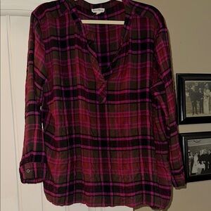 Plaid blouse